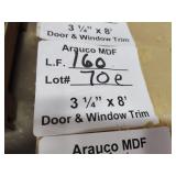 Arauco MDF door and window trim 3-1/4x8ft 160LF