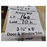 Arauco MDF door and window trim 3-1/4x8ft 160LF