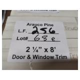 Arauco pine door and window trim 2-1/4x8ft 256LF