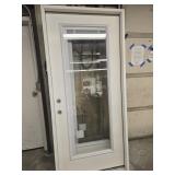 Exterior door, 36 In, Full with Mini Blind, RH