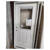 Exterior door 1/2 mini-blind, RH