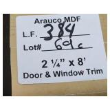 Arauco MDF door and window trim 2-1/4x8ft 384LF