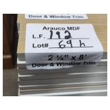 Arauco MDF door and window trim 2-1/4x8ft 192LF