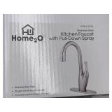 Home2O kitchen faucet with pull down spray