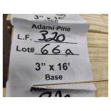 Adami pine base trim 3in x 16ft 320LF