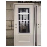 Exterior door, 36 In., 3/4 Deco, RH