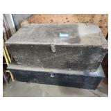2 wood boxes