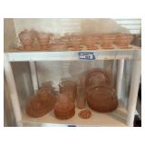2 Shelves Pink Glassware - Bring Boxes