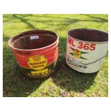 2 vintage cans