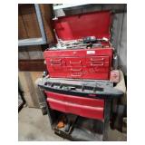 Toolbox and cart with contents