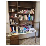 Desk and contents