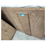 Plywood and door