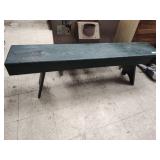 Wood bench