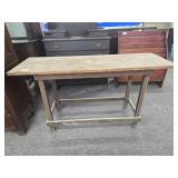 Antique work bench, 20x62x34"