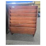 Antique magazine rack, 17x36x40"