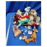 Stuffed animals and figures