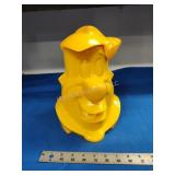 Fred Flintstone cookie jar hard plastic