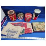 Tins and bags