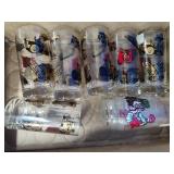 Set of 6 glasses and coke glass