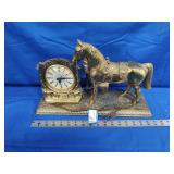 Horse clock lamp