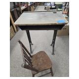 Vintage kids desk and chair