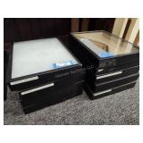 9 glass top display boxes