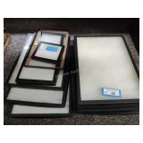 9 glass top display boxes