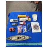 Tonka trucks and other items