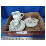 Abc dishes and toilet ashtray