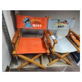 2 Muppets child director chairs