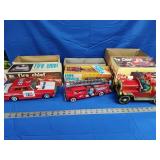 3 tin vehicles - 2 friction 1 battery