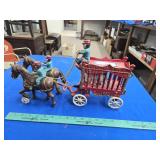 Vintage Cast Overland Circus wagon