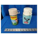 2 Thermoses Peanuts and King Kong