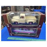 2 die cast cars