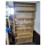 6 stacking display cabinets 40.5in w x 90in t