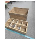 2 wooden crates
