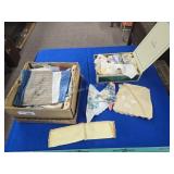 Box of Hankerchiefs and box of Fabric
