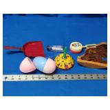 Noisemakers, plastic nesting eggs and other