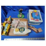 Toy phone, coin banks and other