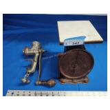 Scale and grinder