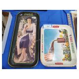 2 Coca Cola trays