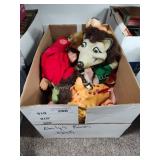 Box of hand puppets