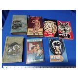 3 cub scout books and 4 boys books