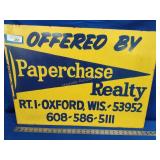 Realty sign Oxford WI