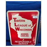 Tavern League sign