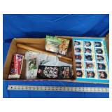 Sports cards , Brewers mini bat and other