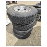 4 tires with rims, P235/75R15