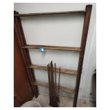 2 wood racks