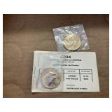 2 Gold Plated Kennedy Half Dollars