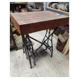Sewing stand butchers block